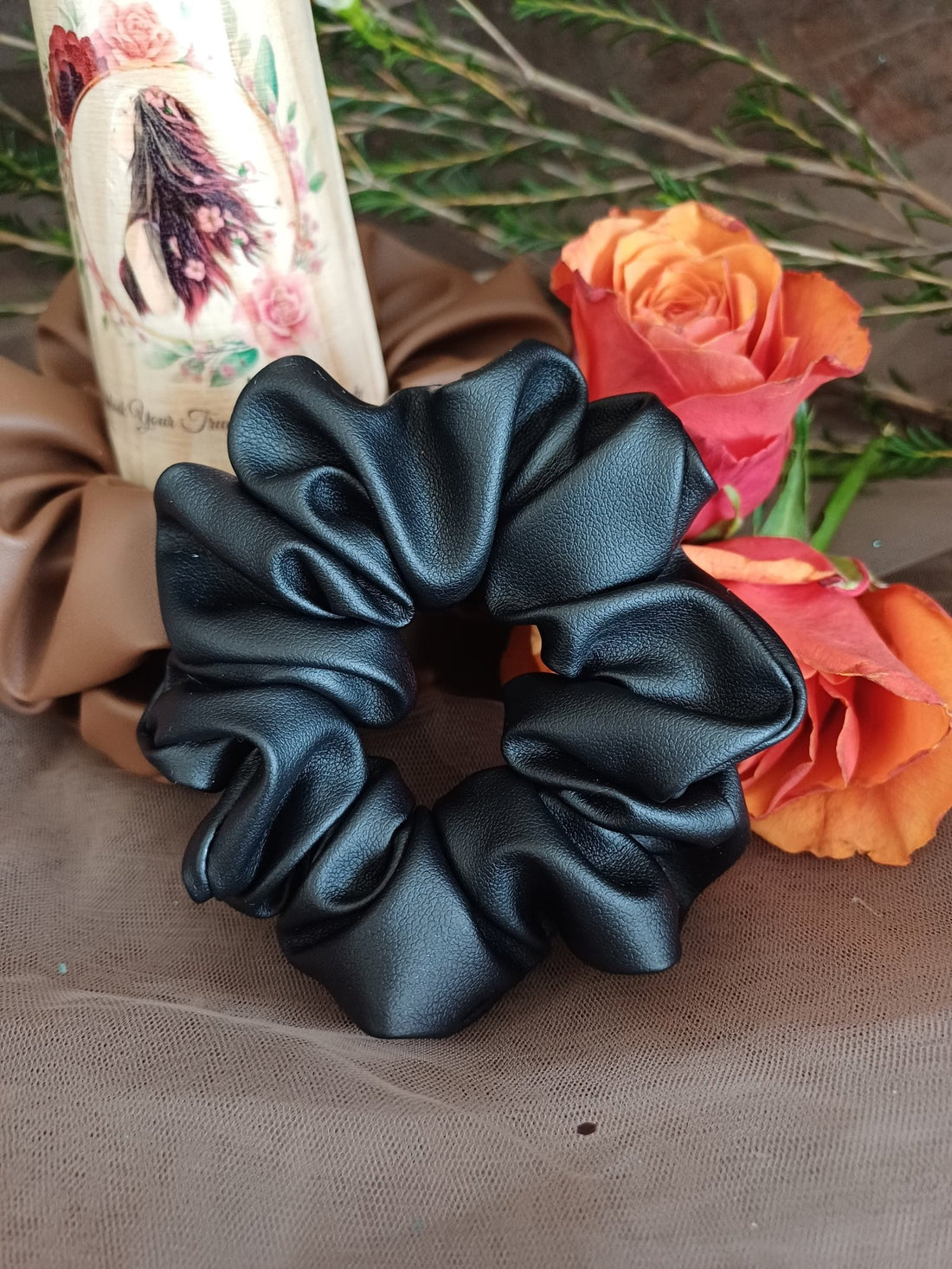 Discover the Science Behind the Popularity of Black Leather Hair Scrunchies - Beauty Blossom